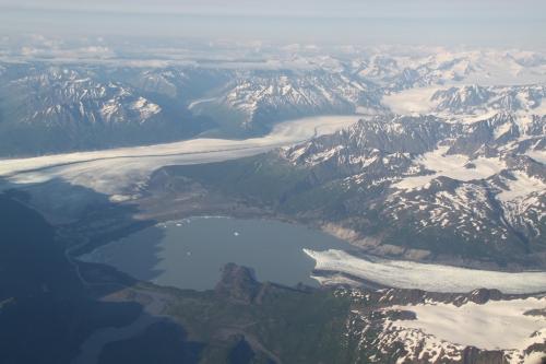 Arctic - plane view lake