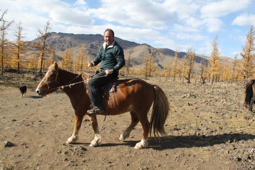 Mongolia - Erwin te paard