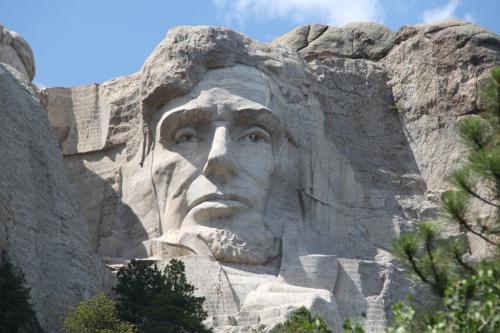 Mt Rushmore - Pres Lincoln onvoltooid